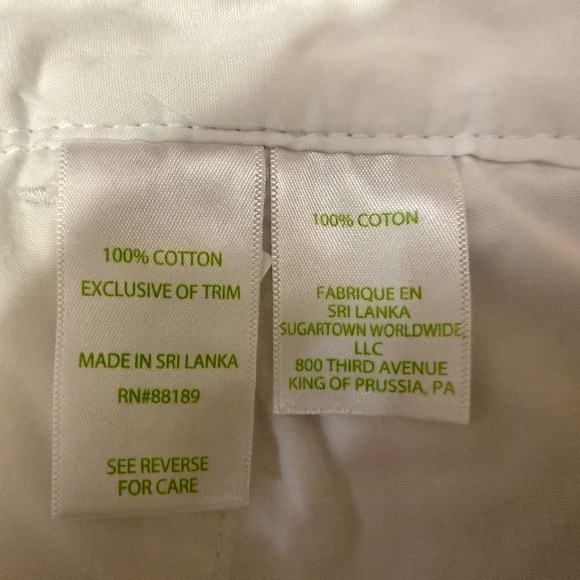 Lilly Pulitzer White Buttercup Scalloped High Waist Shorts Size 8 - Picture 8 of 14